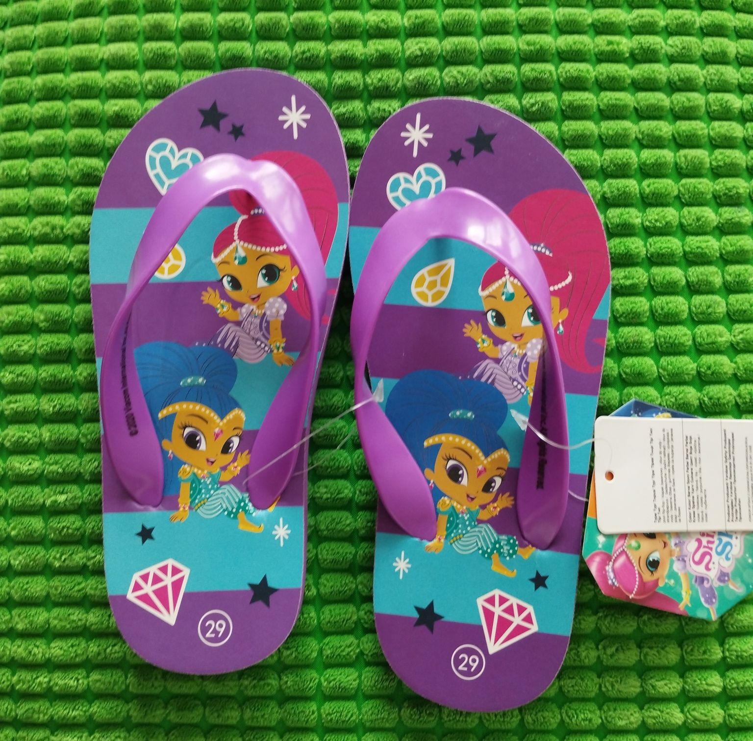 NOWE Japonki,klapki Shimmer i Shine r.29