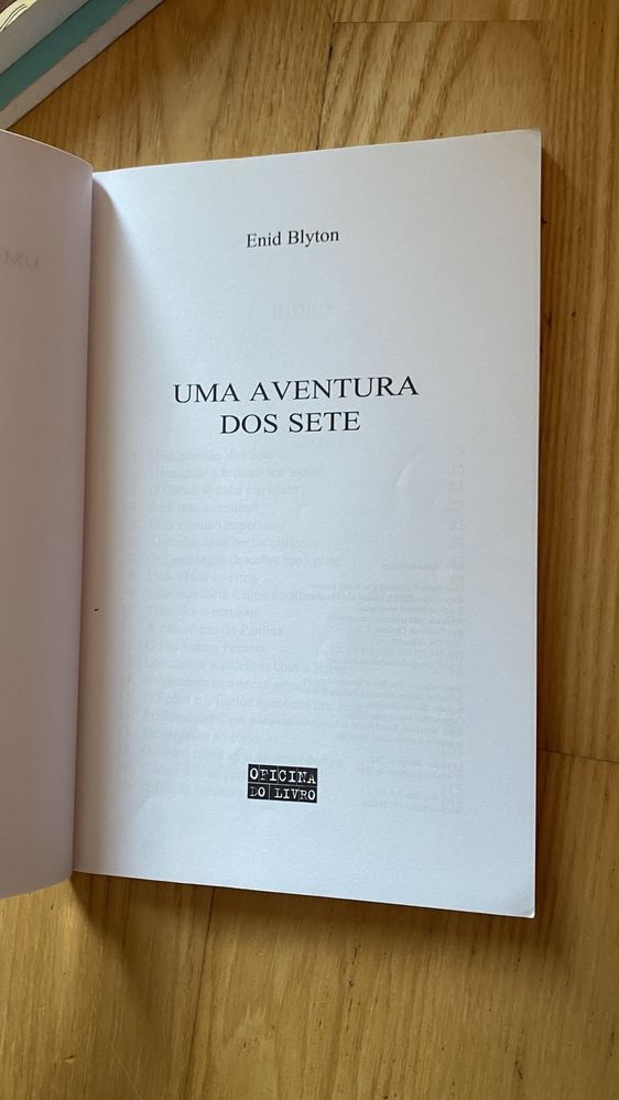 livro uma aventura dos 7