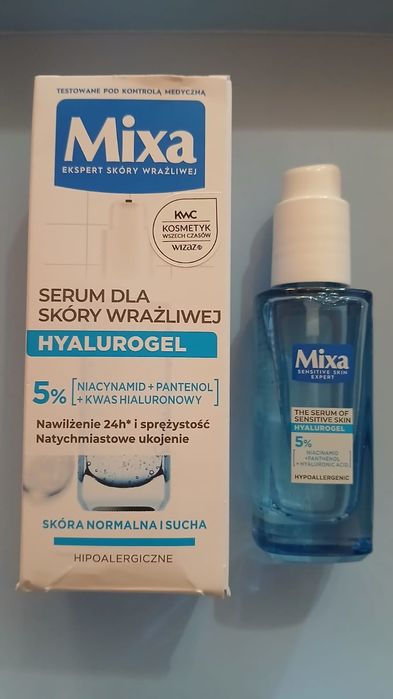 Mixa Hyalurogel Serum 5% Niacynamid + Pantenol + Kwas Hialuronowy  NOW