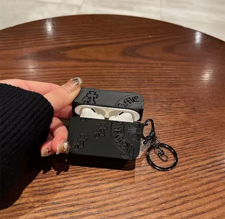 Чохол для навушників AirPods 1, 2 в стилі Хром Хартс