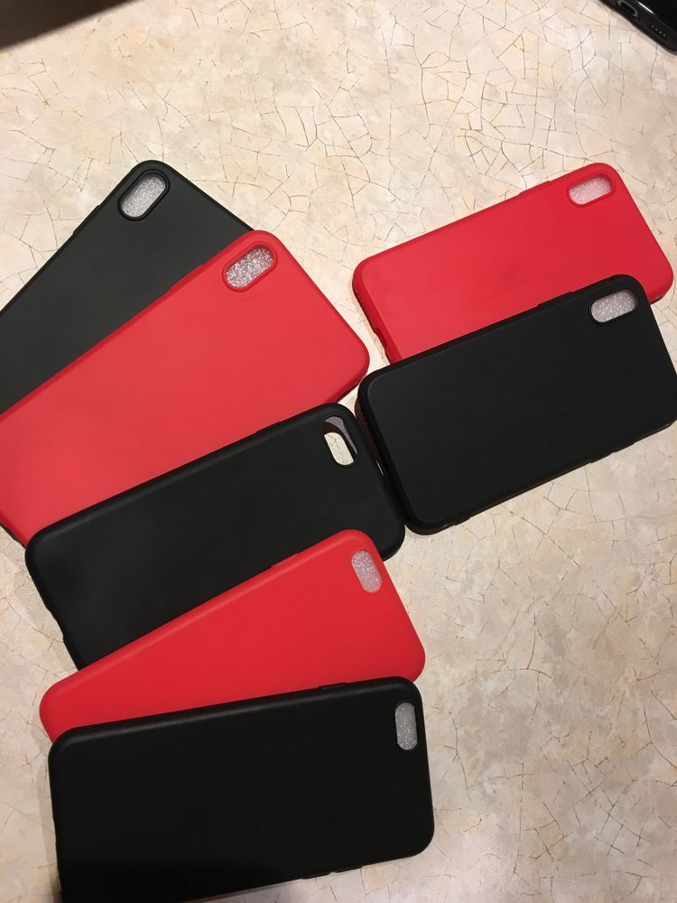 Obudowa, etui Case iPhone XS Max, XS czerwona czarna