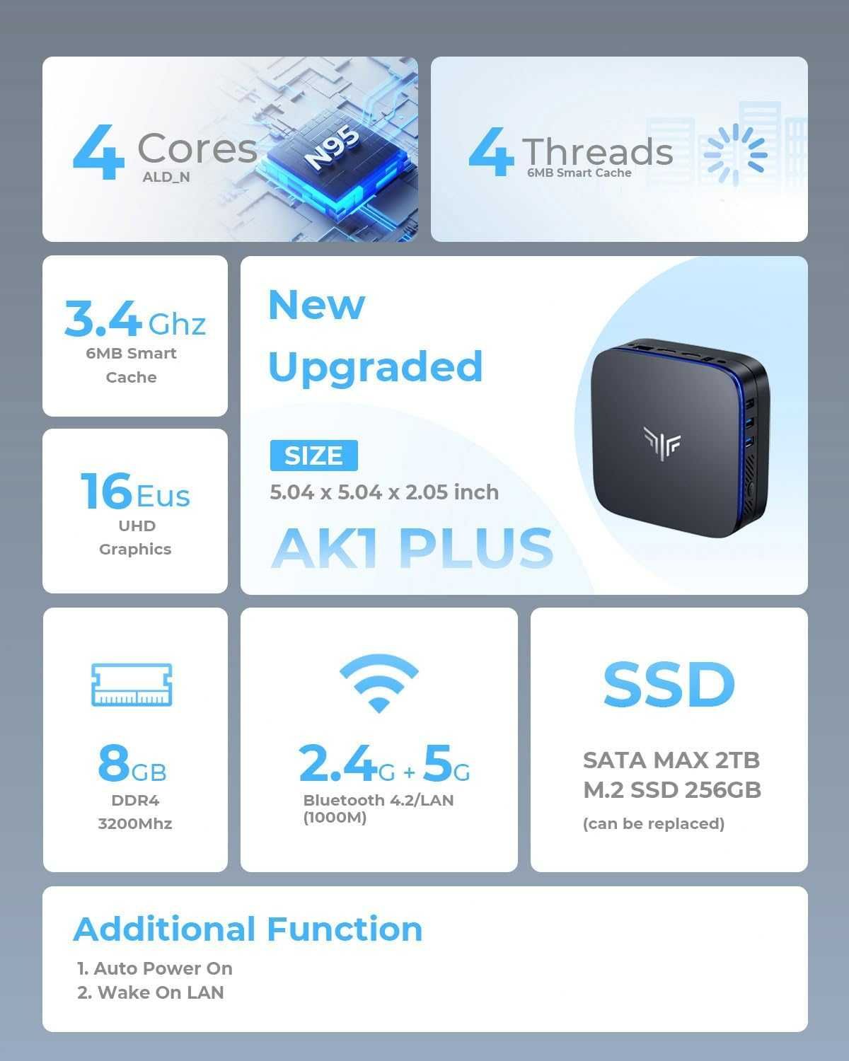 Mini pc 8gb ram 256 ssd