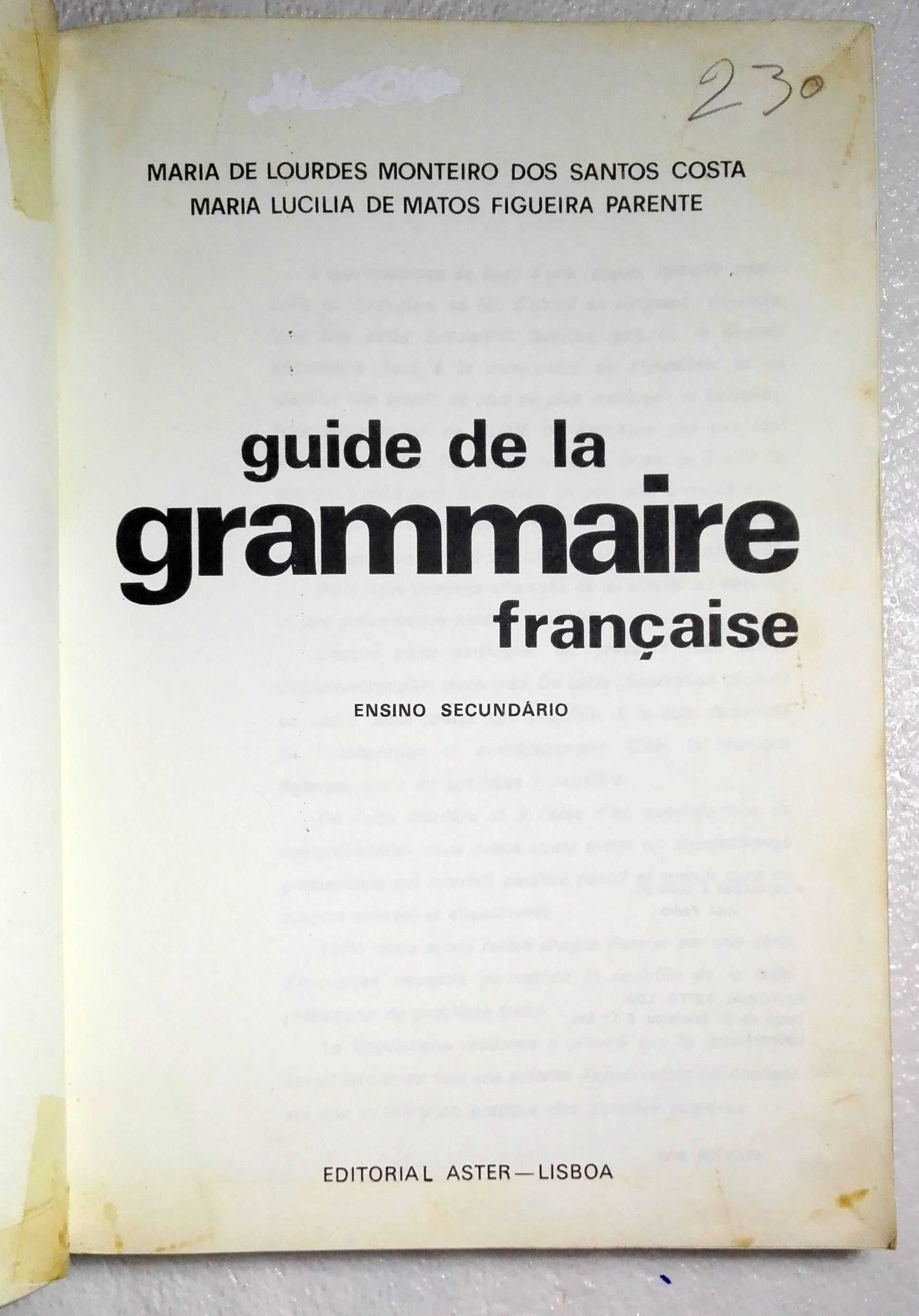 Livro Guide de la Grammaire Française