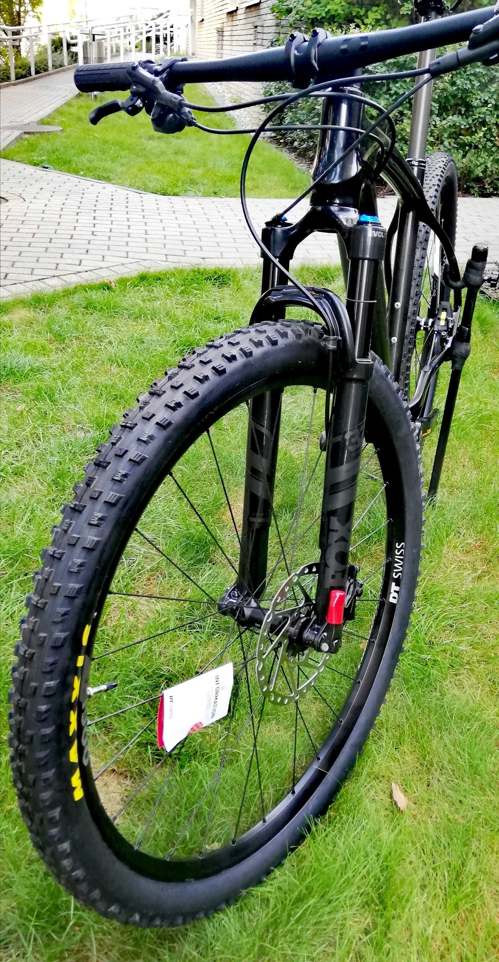 Rower MTB 29 Carbon, L ,Sram GX 1x12, XXI, DT Swiss, FOX, Nowe części