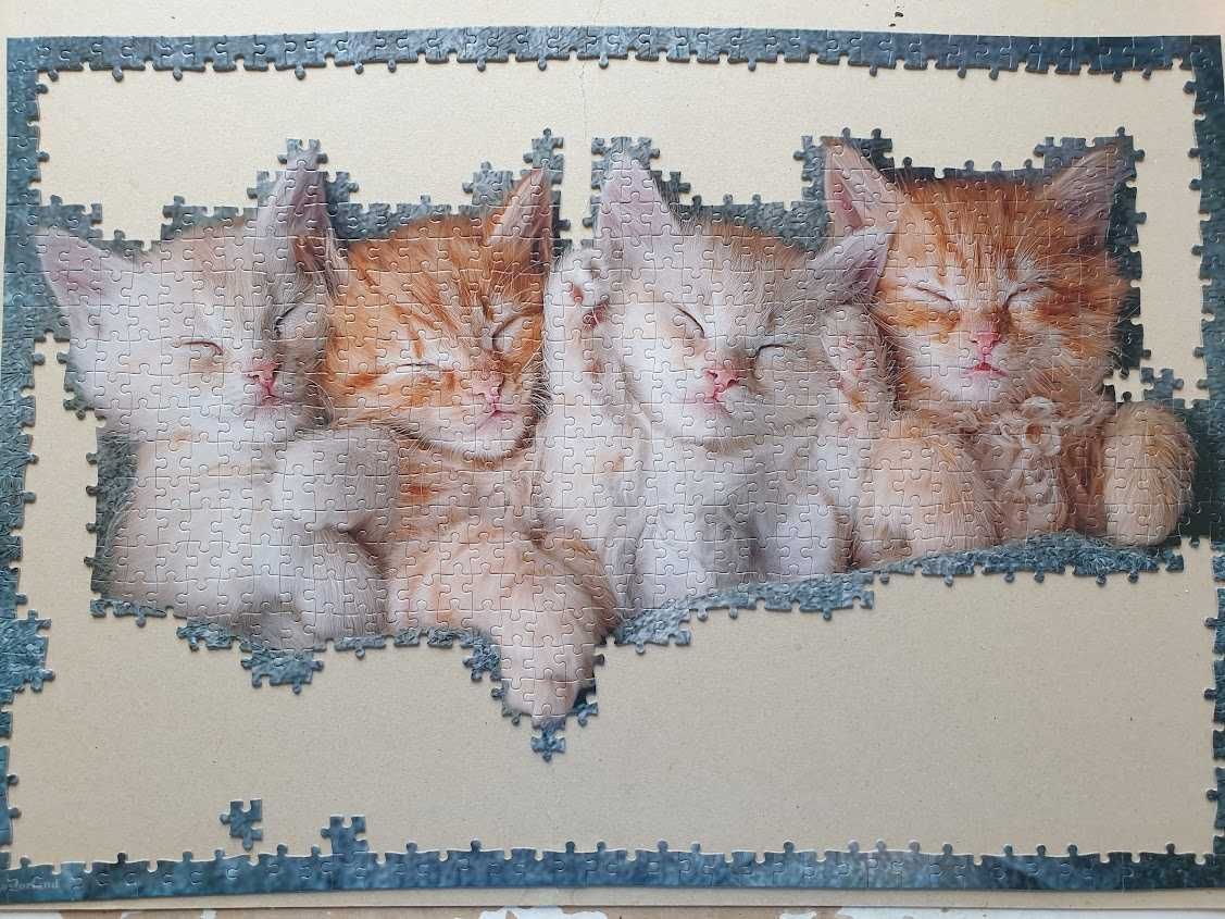 Puzzle Castrorland 1000 elementów. Kotki
