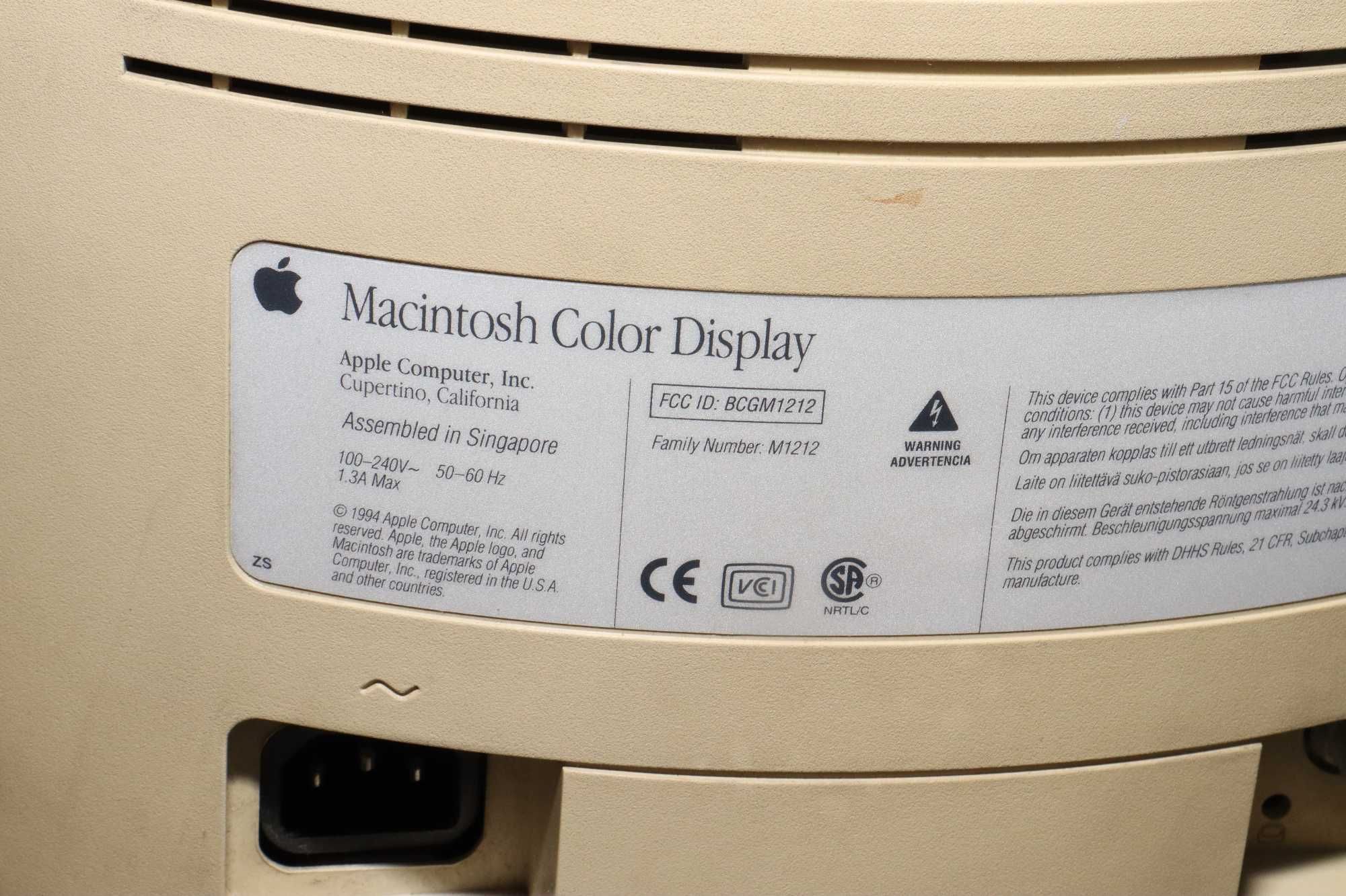Monitor APPLE M1212 retro 1994 rok