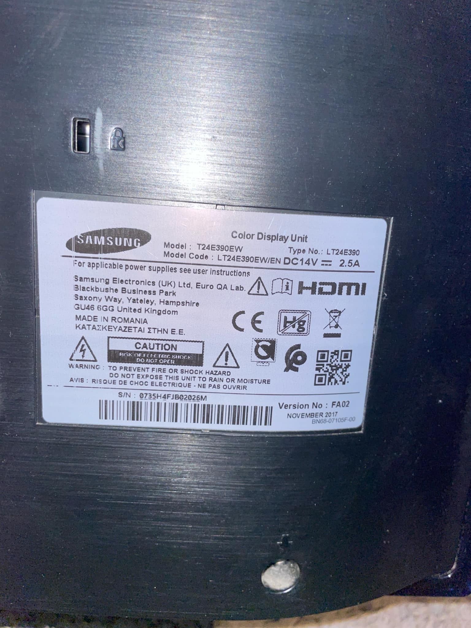 samsung t24e390ew monitor