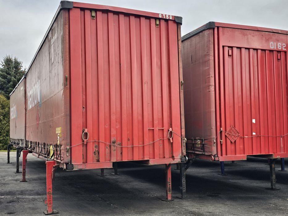 Kontener plandeka BDF zabudowa zestaw tandem