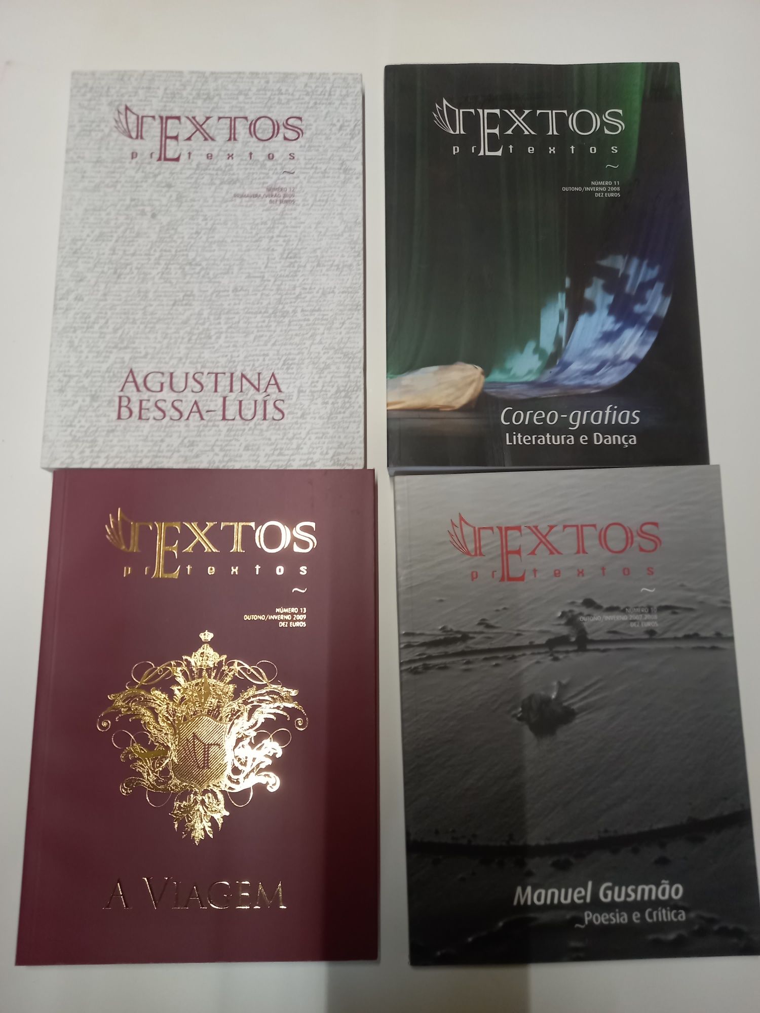 Quatro revistas Textos e Pretextos