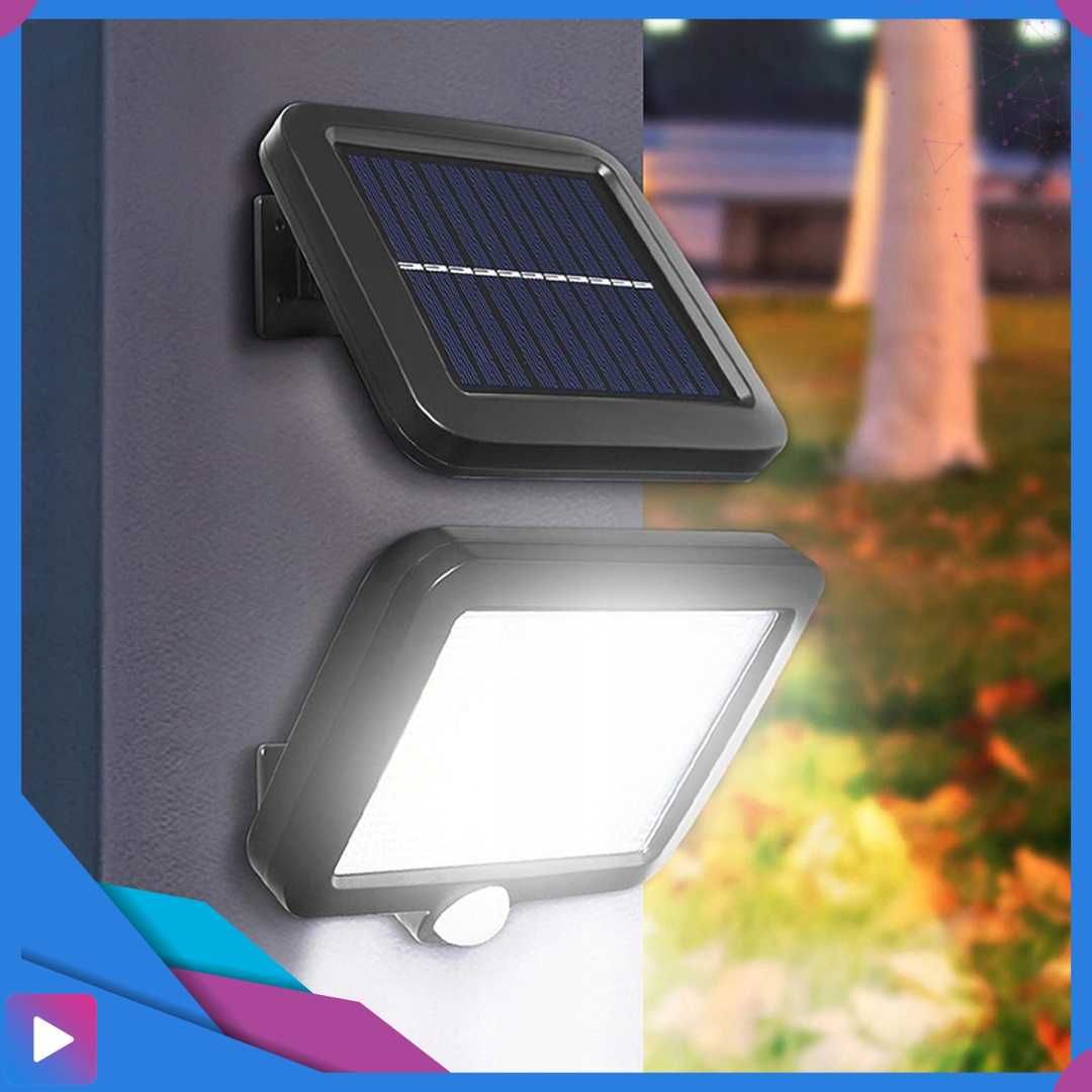 Lampa Solarna z Czujnikiem Ruchu 120 LED Oddzielny Panel z Kablem