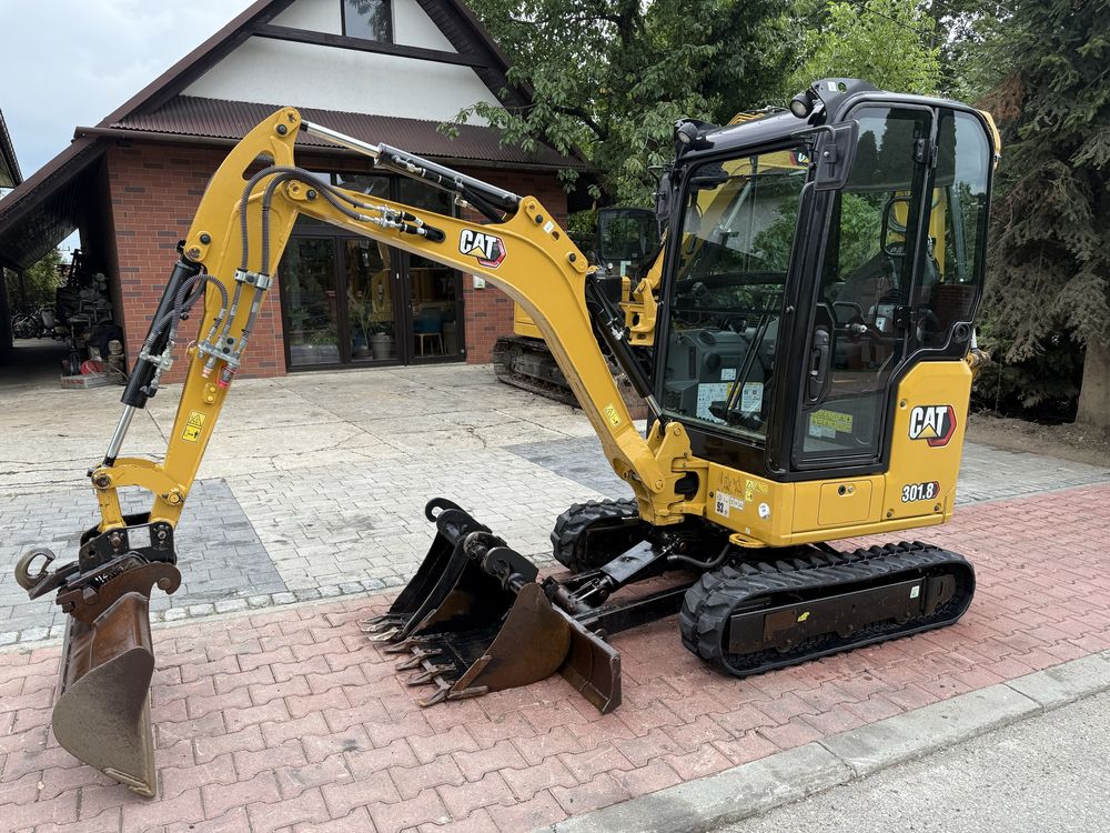 Minikoparka Caterpillar CAT 301.8 05A z Niemiec 2tony 3 łyżki
