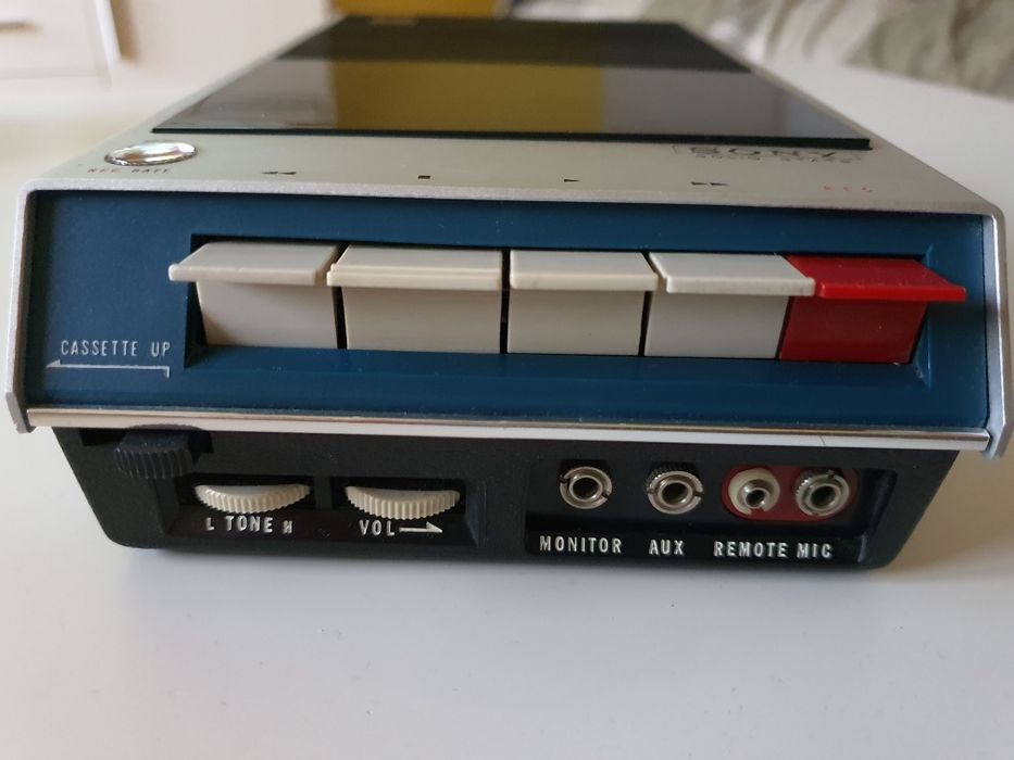 Magnetofon Reporterski Sony   Dyktafon TC-100 A UNIKAT! 1968R Vintage