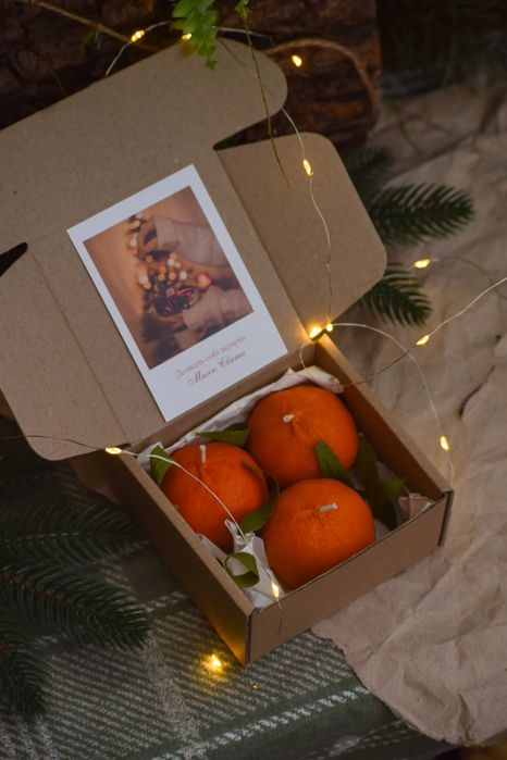 Набір свічок-мандаринок