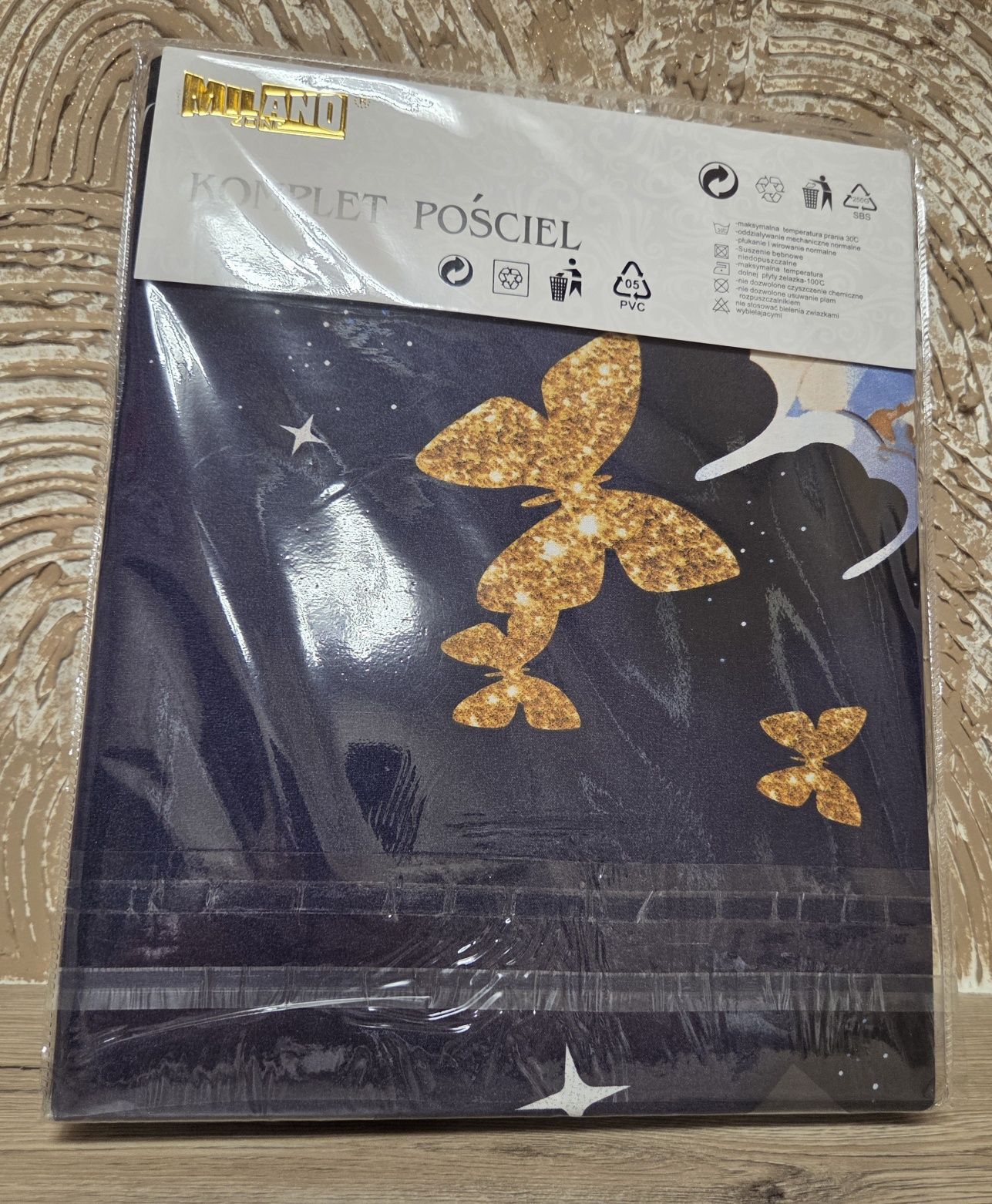 Komplet Pościeli Motyle 200x220cm 4 częściowa