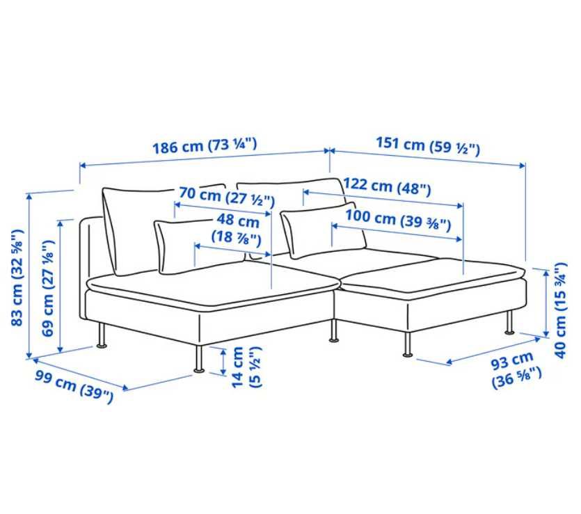 Sofa 2-osobowa Ikea SÖDERHAMN