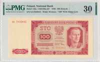 100 złotych 1948 PMG 30
