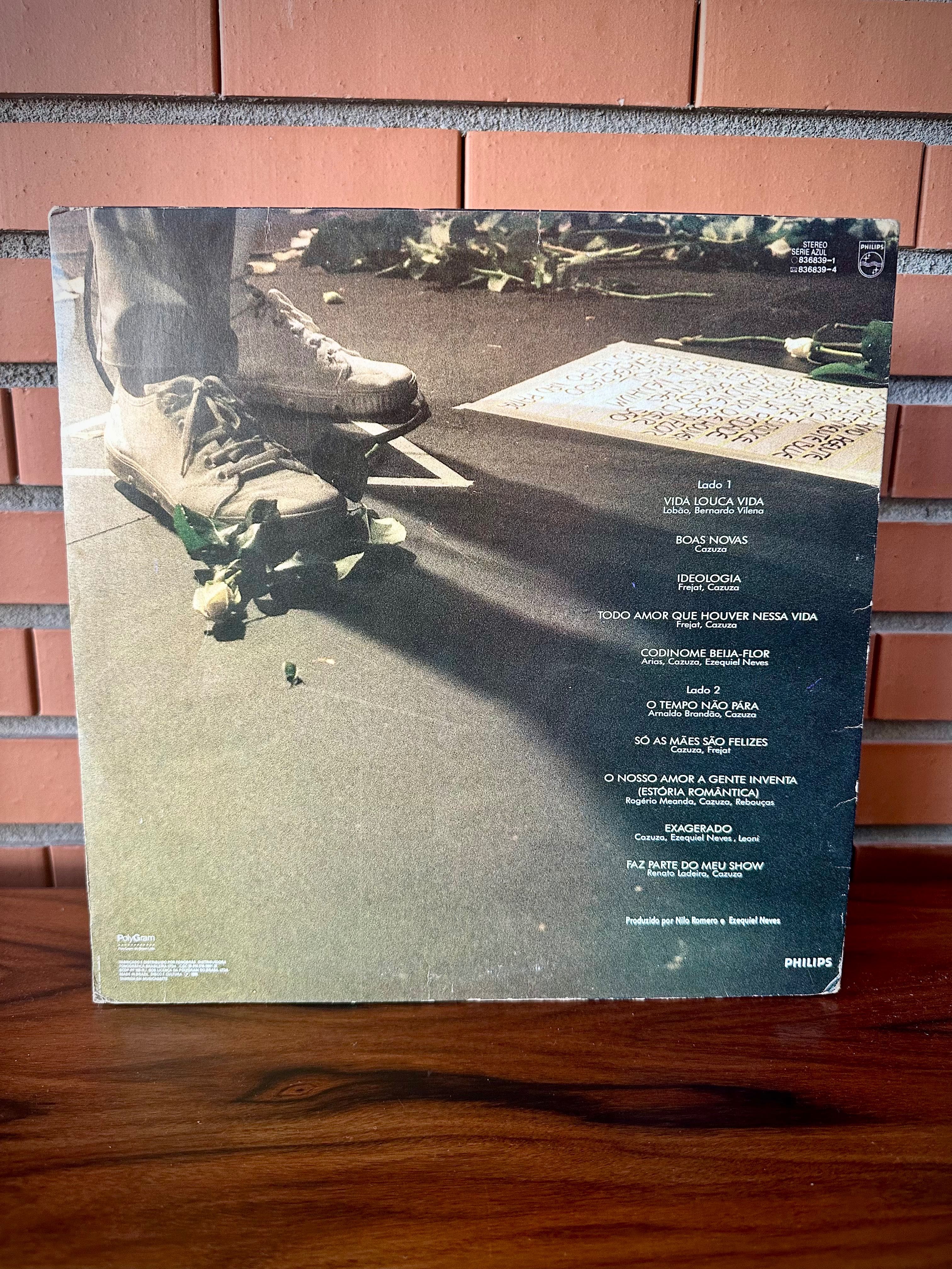 Disco vinil Cazuza - o tempo não pára ao vivo