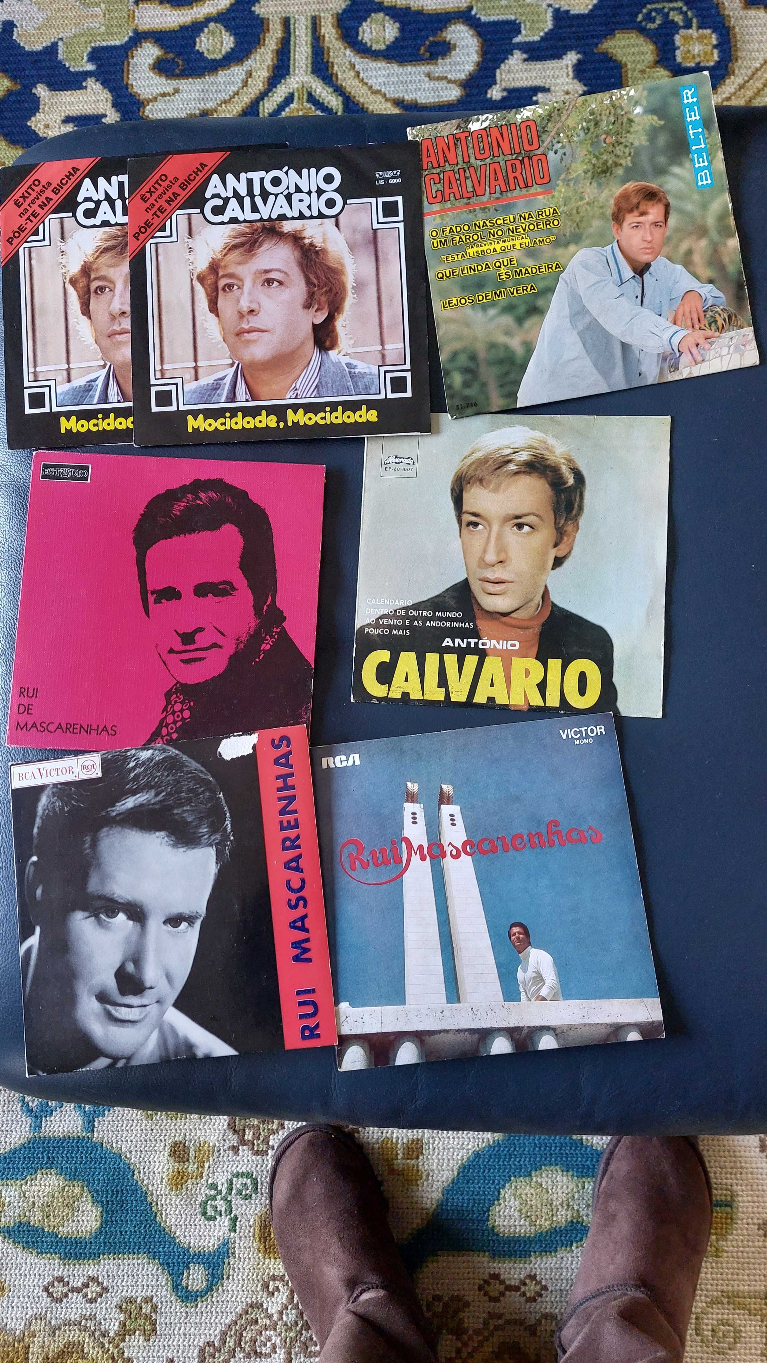 Discos de vinil de António Calvário e outros