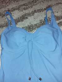 Jasnoniebieski strój kąpielowy jednoczęściowy damski rozmiar M