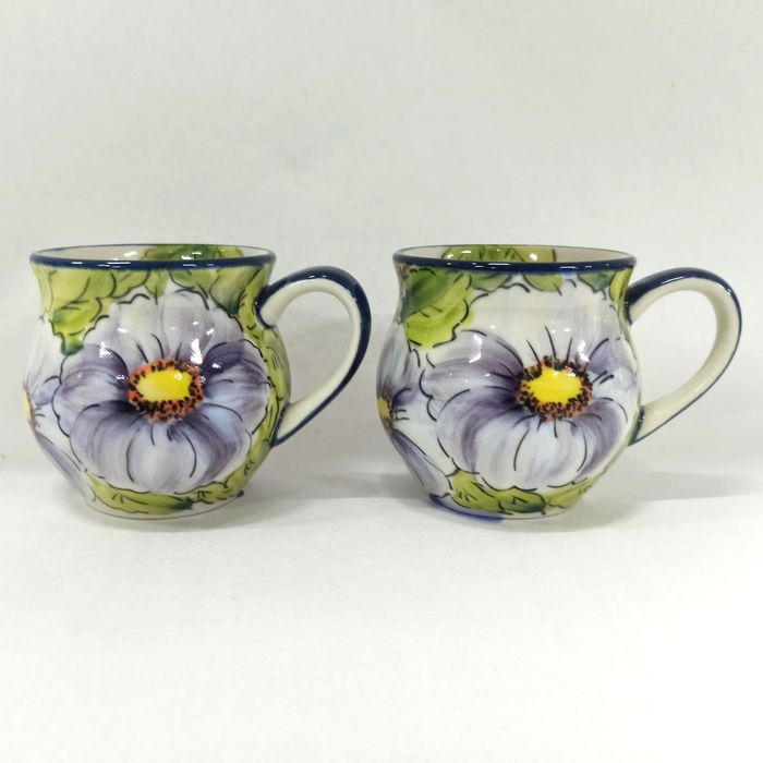 Zestaw dwóch kubków ceramicznych 250 ml Ceramika Bolesławiec