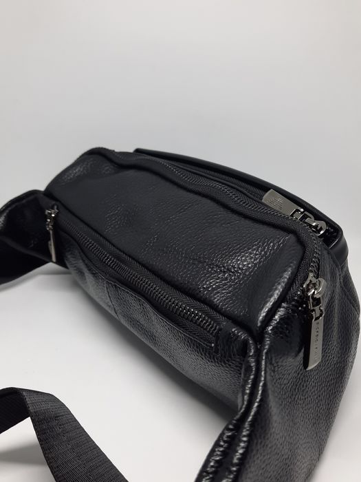 Чоловіча шкіряна бананка поясна сумка | Мужская кожаная бананка