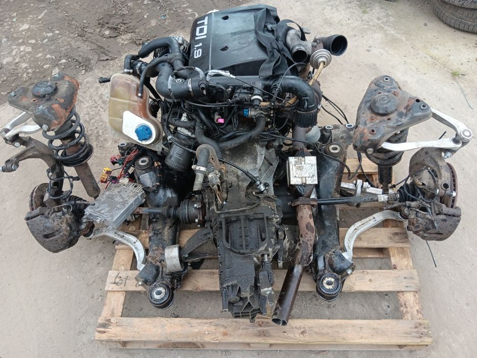 Audi a4 b5 1.9 tdi silnik kompletny z osprzętem 110KM skrzynia SWAP