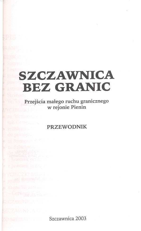 Szczawnica bez granic - tekst Bogdan Mościcki
