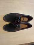 Buty Gino Rossi r. 43 – Granatowo-Bordowe Skórzane Mokasyny Męskie