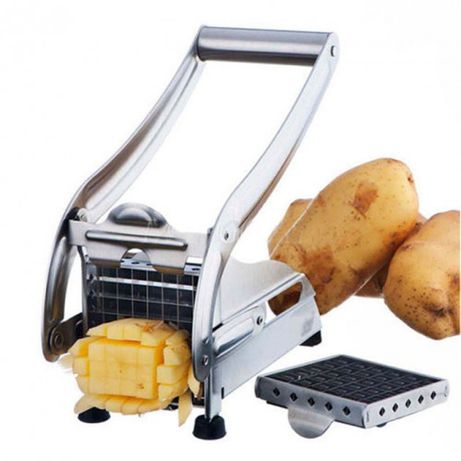 Ручная картофелерезка металлическая машинка Potato Chipper