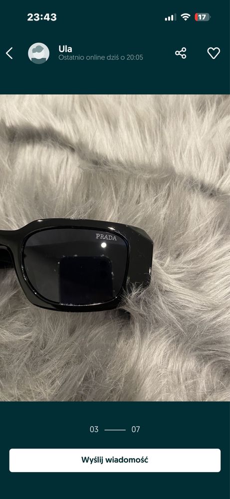 Prada okulary przeciwsloneczne nowe