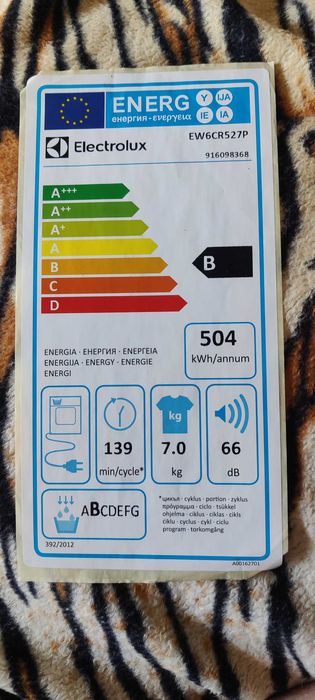 Сушильна машина Electrolux