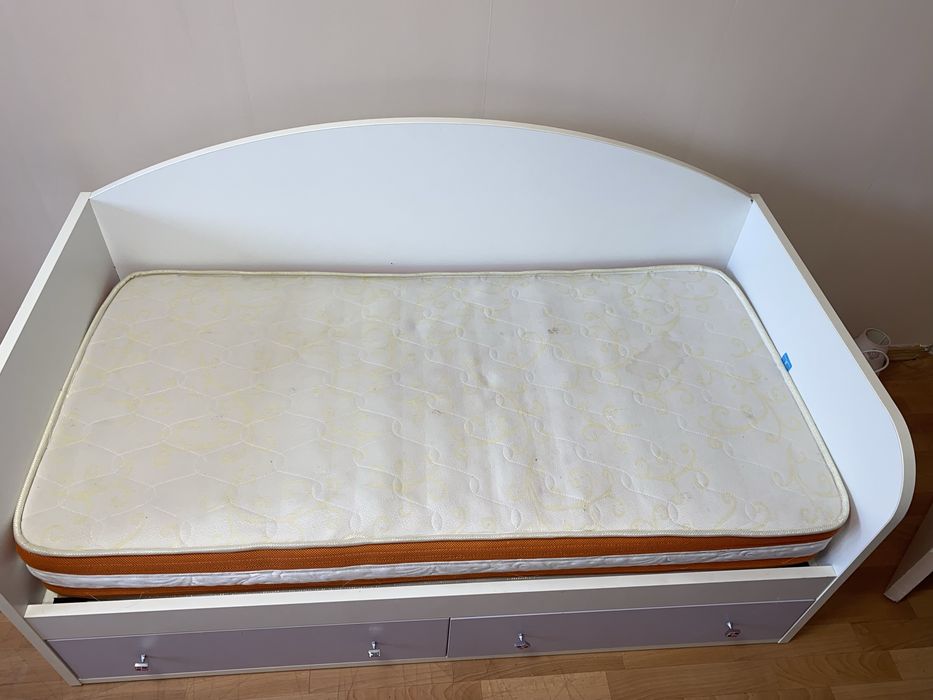 Ліжко дитяче з шухлядами для дівчинки