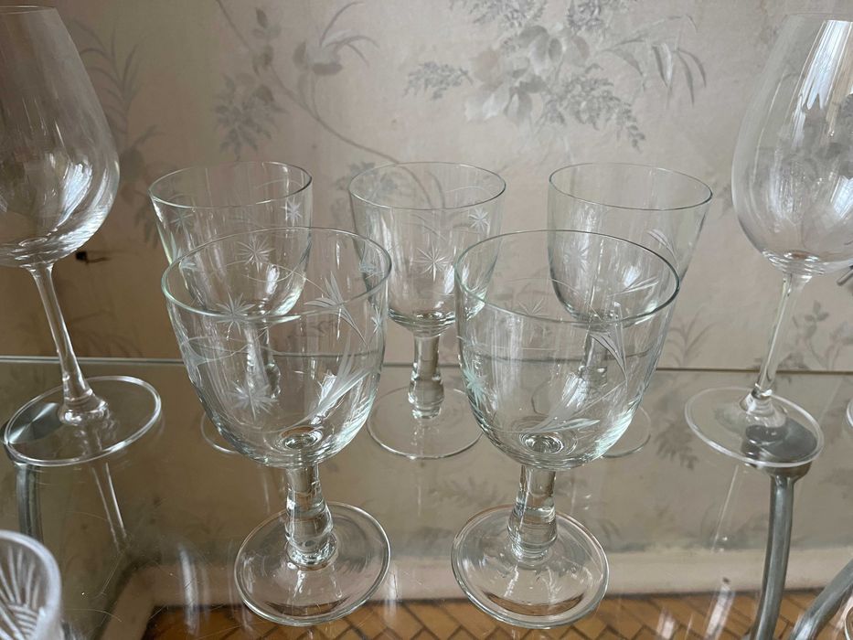 Хрустальные бокалы, рюмки, салатники СССР.