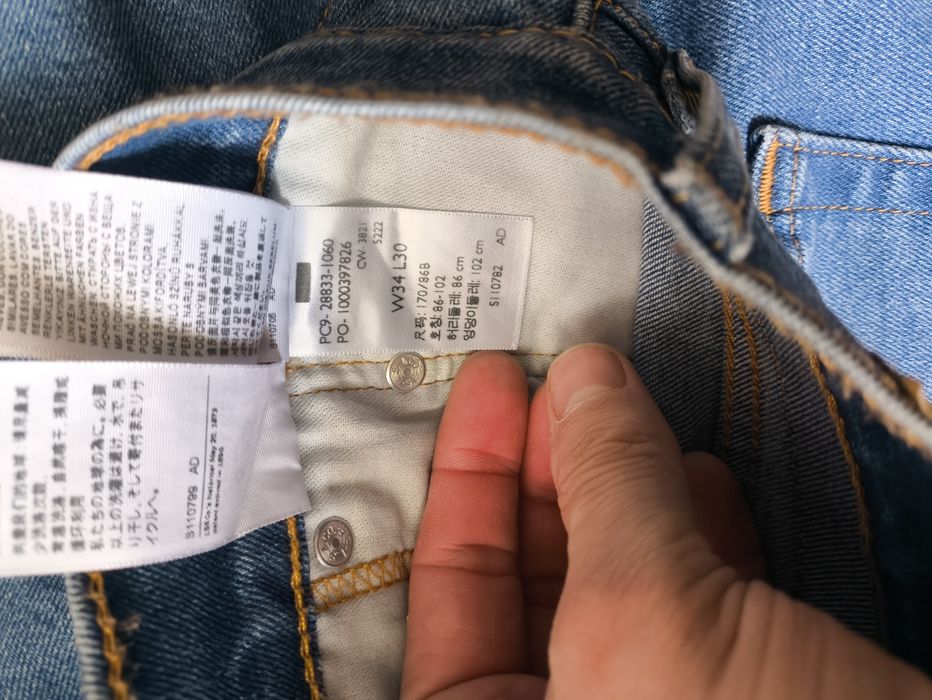 Джинси Levis 512, w34 l30