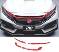 FRISOS PARA HONDA CIVIC 16-20 LOOK TYPE R VERMELHO