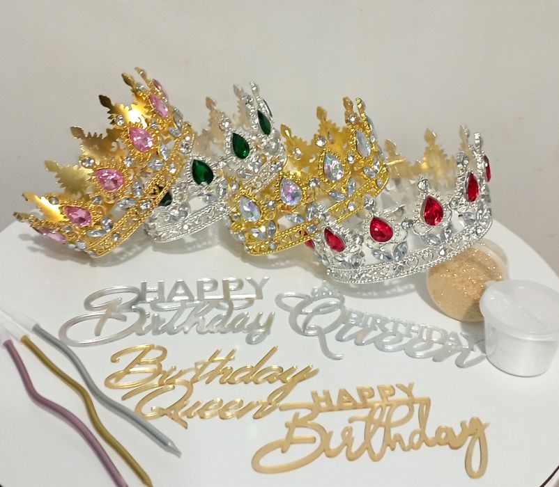 Корона на торт блискітки набір