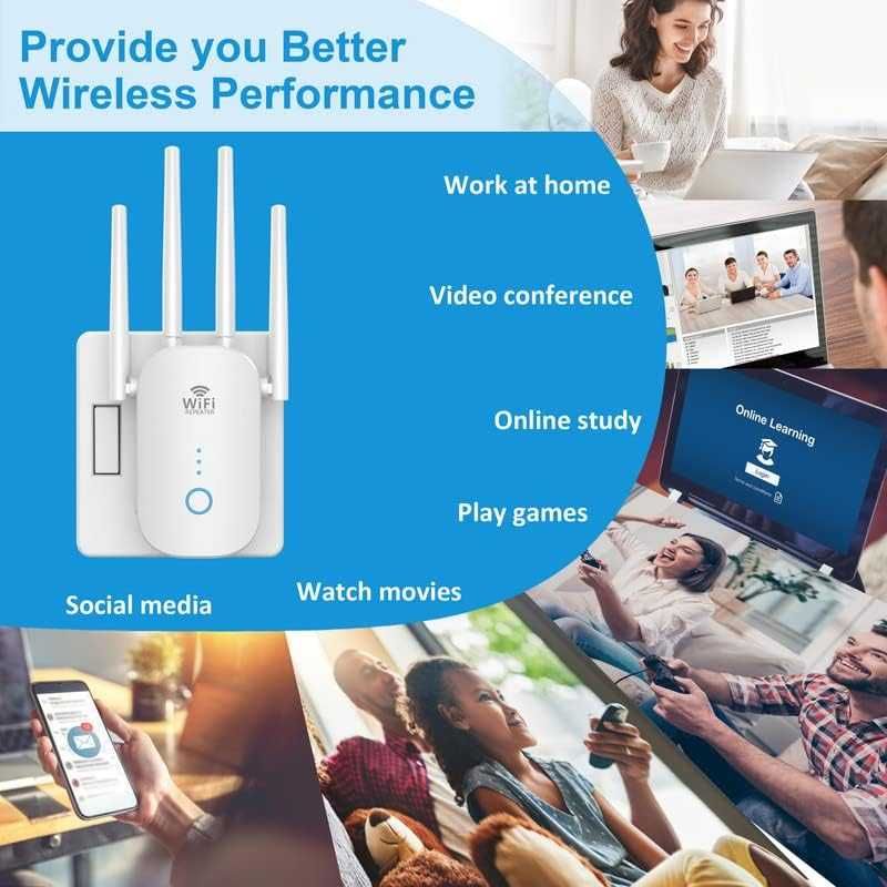 Wzmacniacz sygnału WiFi JW-WR758AC V2 1200Mbps SPP175