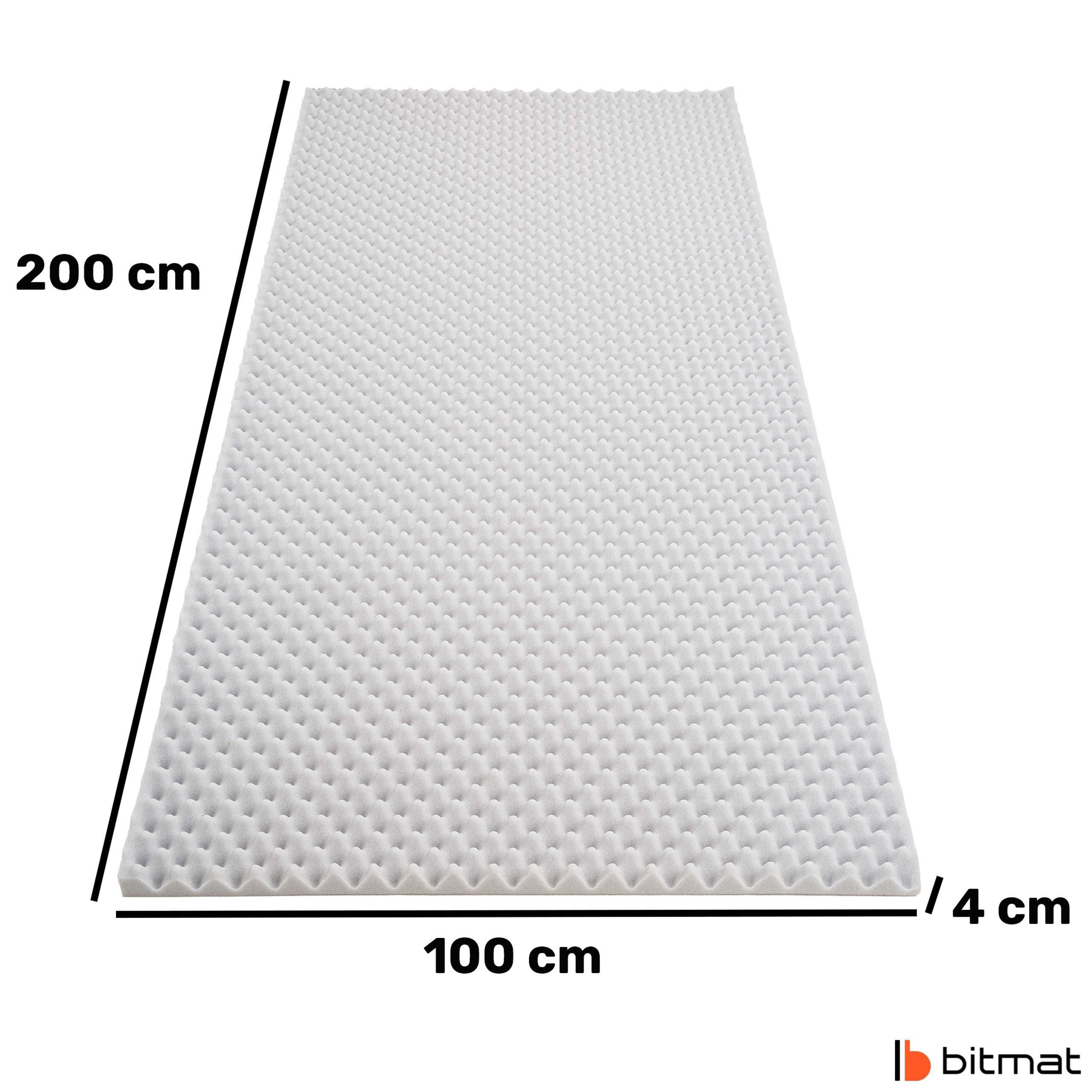 Panel akustyczny ścienny mata wygłuszająca Bitmat jasnoszara fala 4 cm