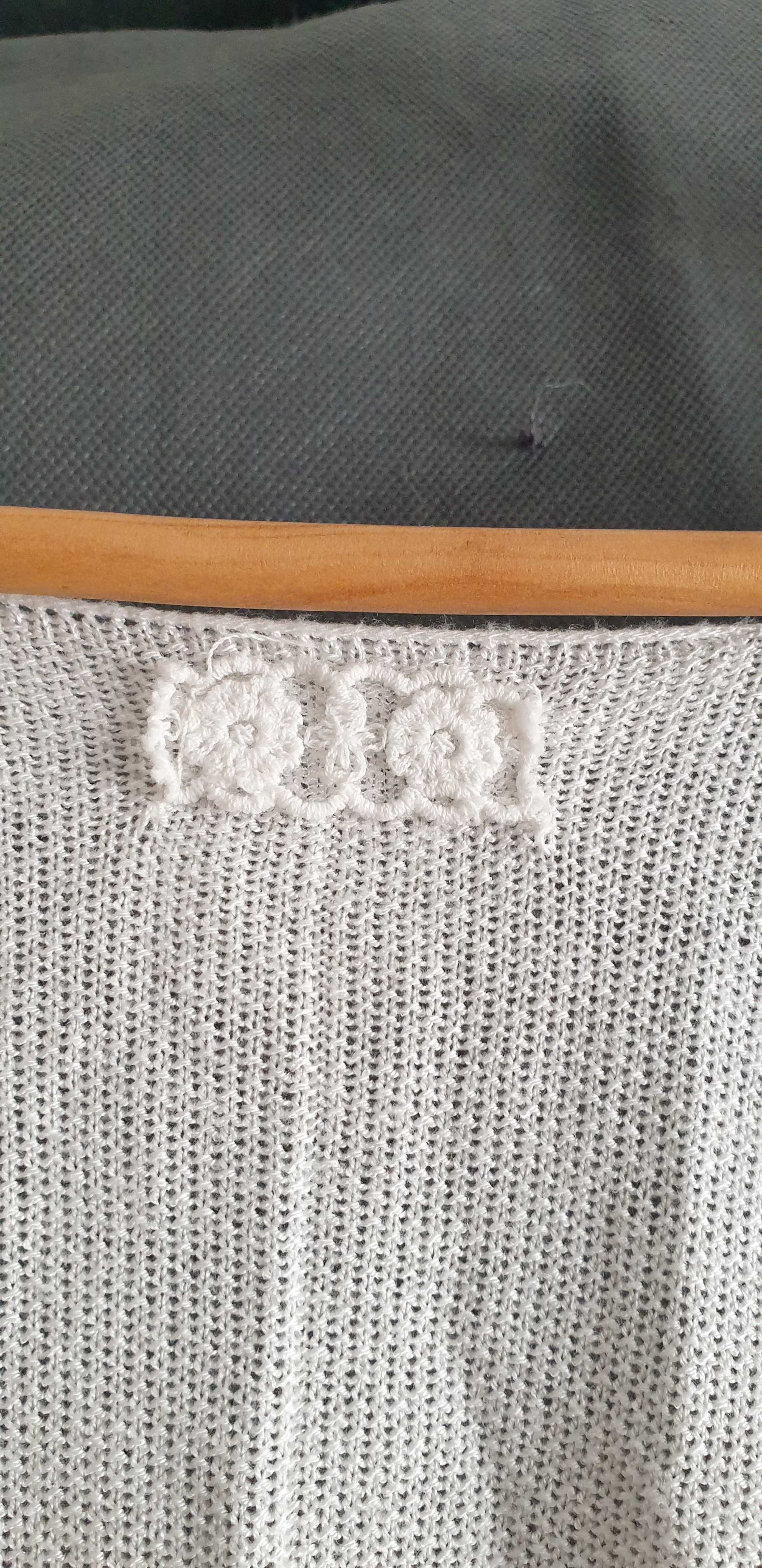 Cardigan branco aberto