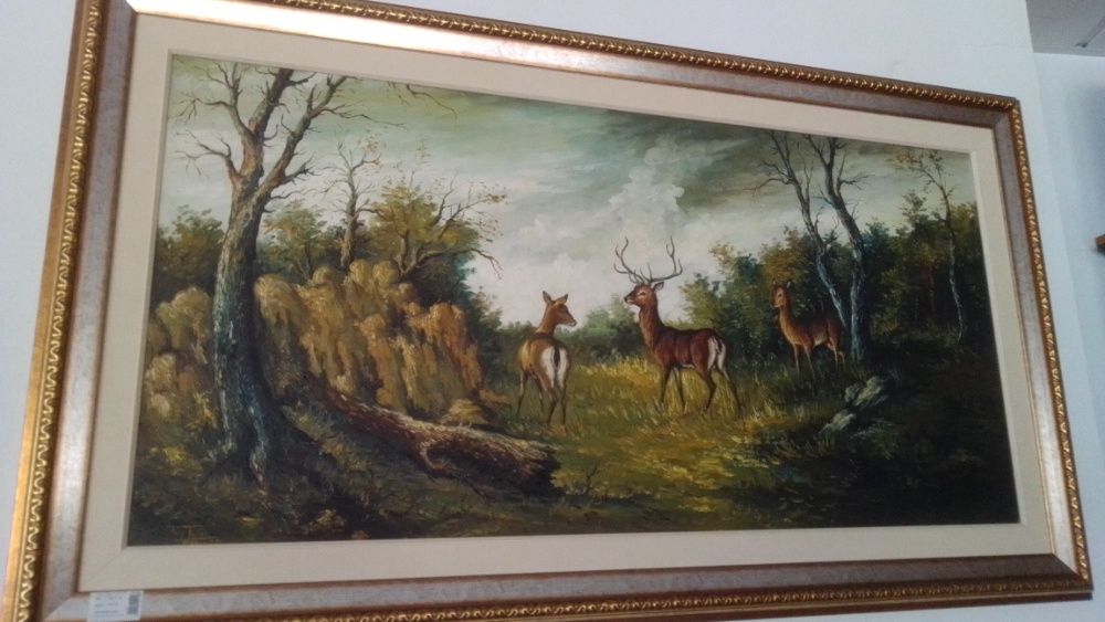 Quadro óleo sobre tela original de Fray Ricardo
