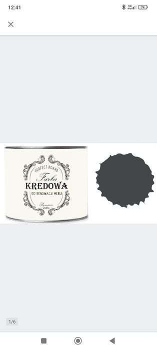 Farba kredowa 0.5l Antracyt