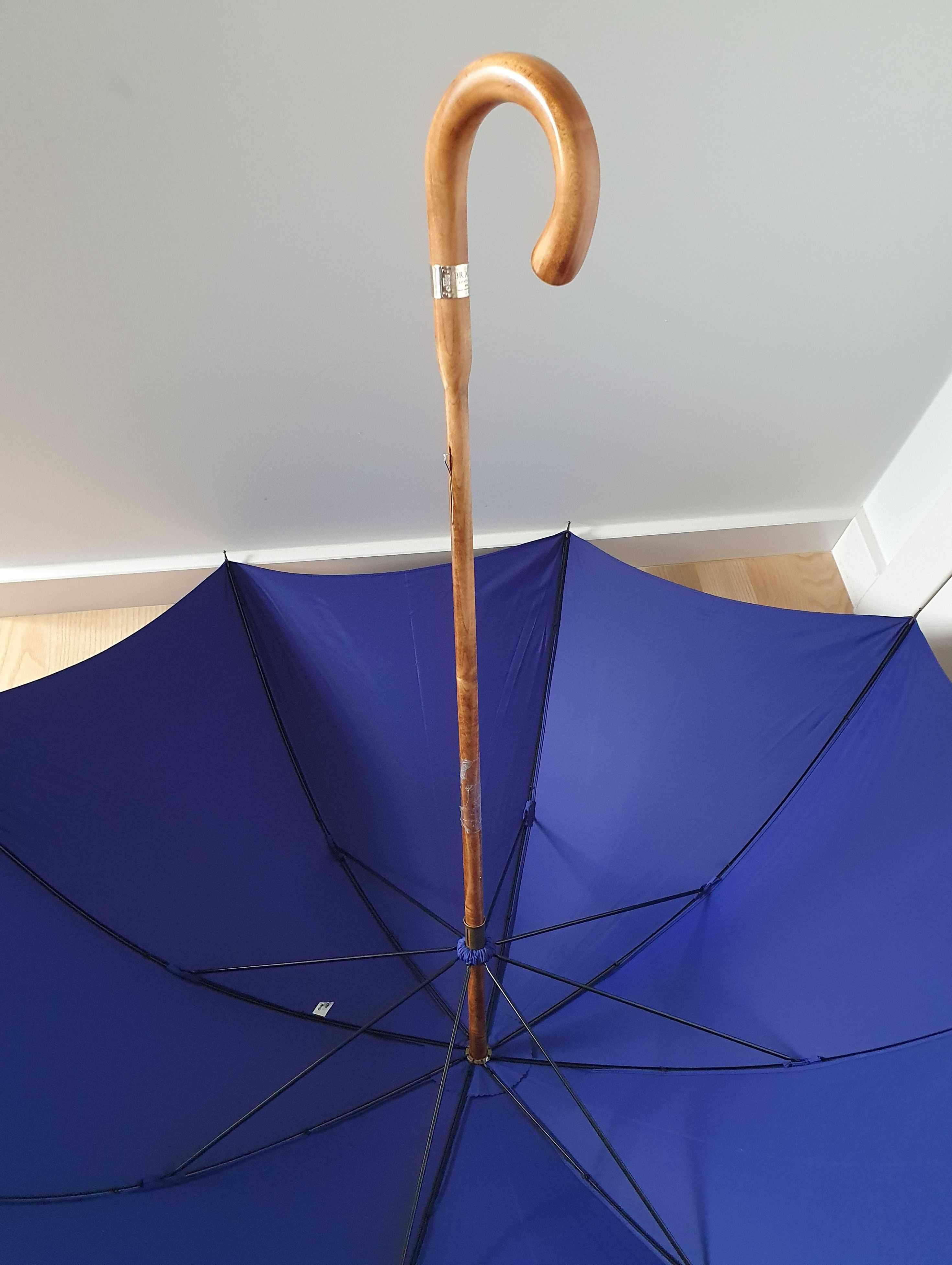 Parasol Swaine Adeney Brigg LONDON Męski Granatowy Klon EST. 1836