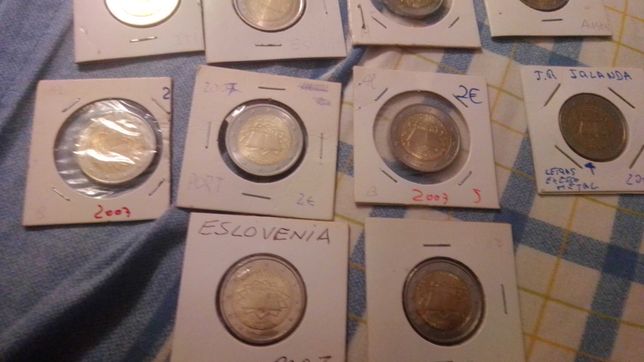 Vendo coleção completa tratado 2007 com moedas novas de rolo