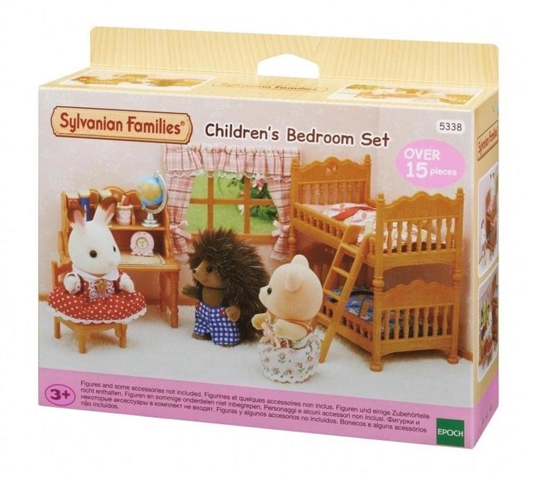 Wiejski pokój dziecięcy z łóżkiem piętrowym Sylvanian Families