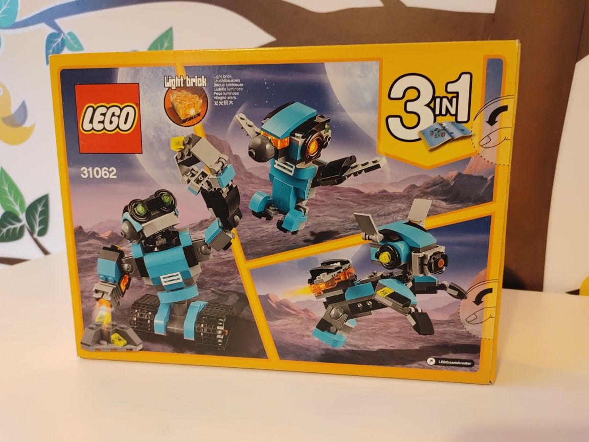 LEGO 31062 Creator 3w1 - Robot-odkrywca - Nowy !