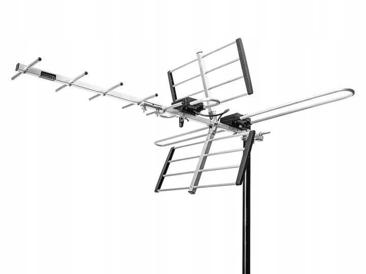 Antena zewnętrzna kierunkowa tv naziemnej mux8 DVB-T2 4k ULTRA HD lte