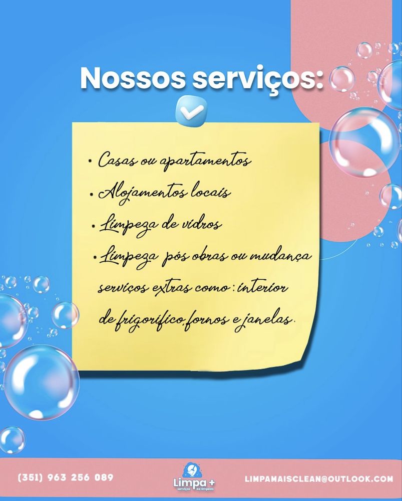 Limpeza em Aveiro e arredores
