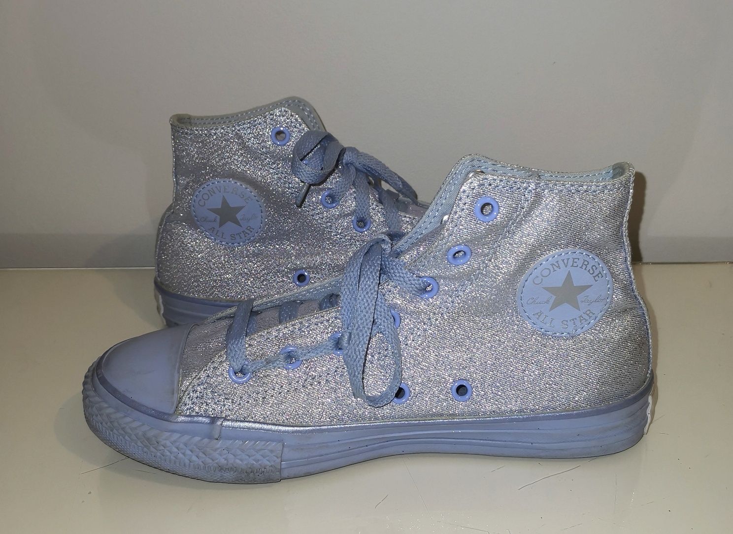 Trampki converse glitter z brokatem rozm. 35