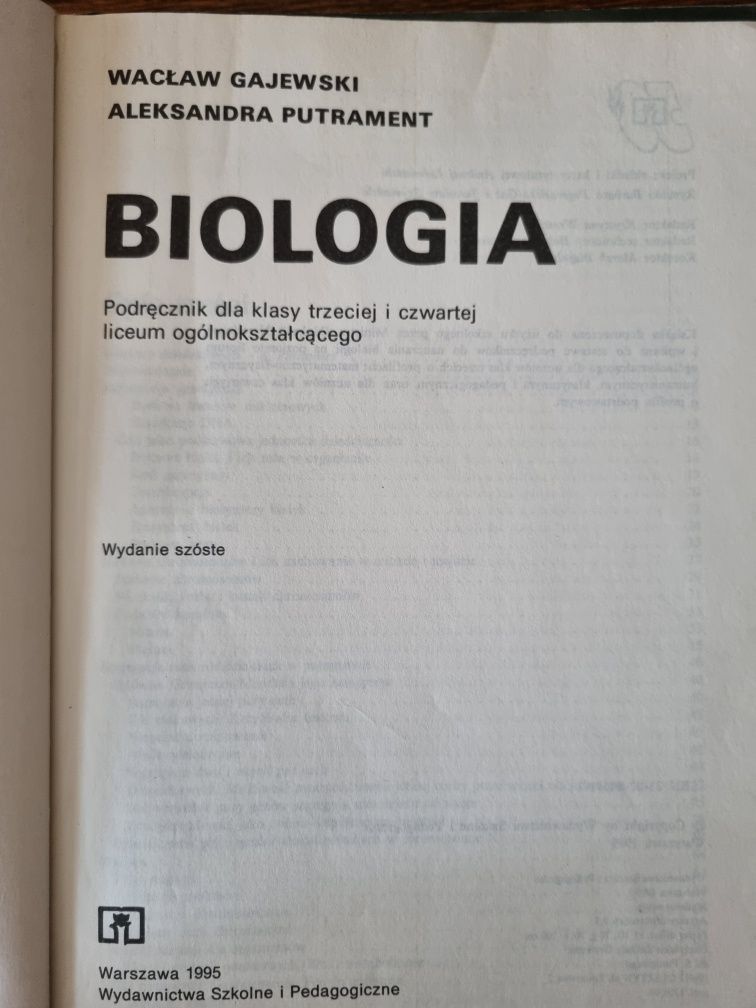Podręcznik Biologia