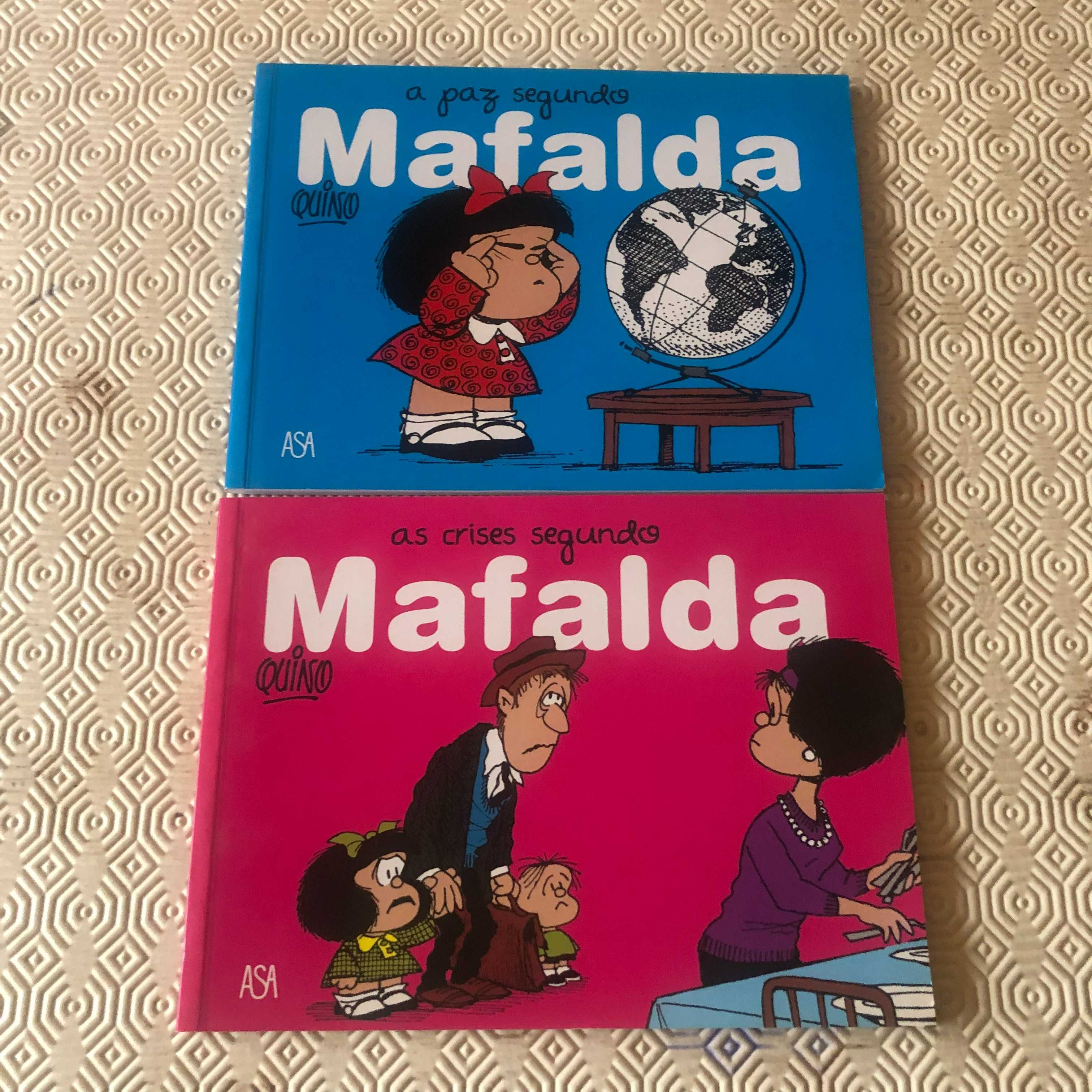 BD Mafalda - 2 livros novos - A Paz e as Crises